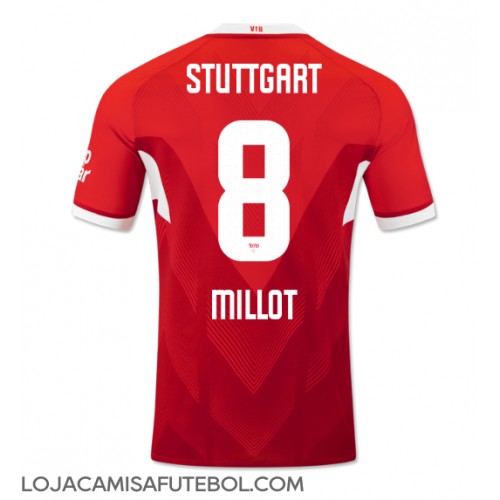 Camisa de Futebol Stuttgart Enzo Millot #8 Equipamento Secundário 2024-25 Manga Curta